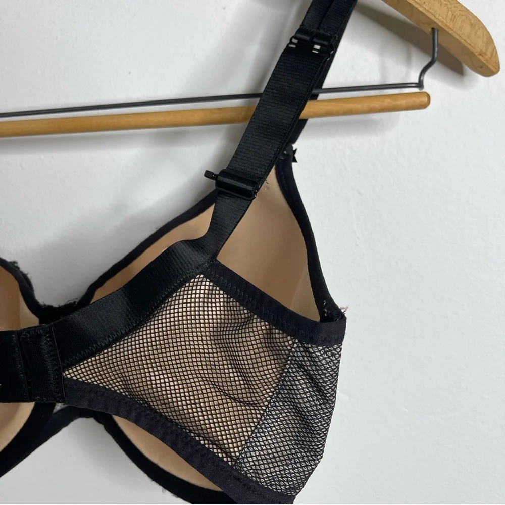 Freya Black Mesh Bra - Picture 12 of 16
